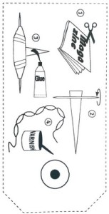 Papierperlenkette